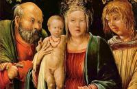 阿尔布雷希特·阿尔特多夫(Albrecht Altdorfer)作品-天使与神圣家庭