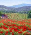 国外画家教程：春天的荣耀-罂粟风景油画教程