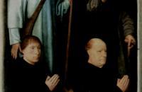 汉斯·梅姆林（Hans Memling，1430 – 1494 年，德国画家）作品-亚历山大圣凯瑟琳神秘婚姻的三联画：创始人 Jacob de Kueninc 和 Anthony Seghers