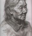 老年妇女优秀素描