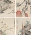 吴湖帆《四季清供图四帧》