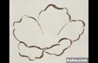 国画秋葵的画法