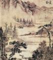 文徵明《积雨连村图》 文徵明国画作品 明