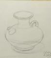 素描黑瓷瓶画法步骤