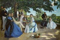 前500幅世界名画-“家庭团聚” Jean Frederic Bazille - 布面油画