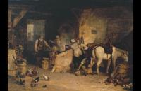 约瑟夫·马洛德·威廉·特纳（Joseph Mallord William Turner）-乡村铁匠油画