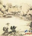 文徵明《石湖图》 文徵明国画作品 明