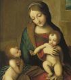 柯雷乔的《圣母子和幼儿圣约翰》作品