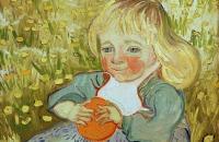 文森特·梵高-橘子的女孩油画作品