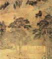 陆师道《乔柯翠林图》 陆师道国画作品 明