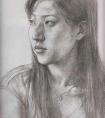 青年女头像优秀素描（共5幅）