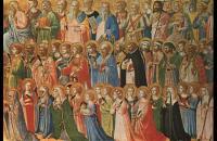 弗拉·安杰利科（Fra Angelico，意大利，1400-1455）作品-基督在天庭得荣耀