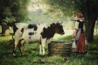 《挤奶妇》朱利安·杜普荷(1851―1910年) 法国