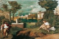 前1000幅世界名画-《暴风雨》乔尔乔内 意大利