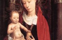 汉斯·梅姆林（Hans Memling，1430 – 1494 年，德国画家）作品-站立的处女和孩子