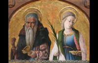 卡洛·克里维利（Carlo Crivelli，意大利画家，1435-1495）作品--圣安东尼和露西亚