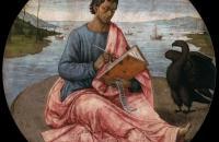 多梅尼哥·基尔兰达约（Domenico Ghirlandaio，1448-1494，意大利）作品-拔摩岛上的圣约翰福音传教士