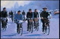 前1000幅世界名画-黑兹尔·索恩（Hazel Soan）《长安街上的自行车流》