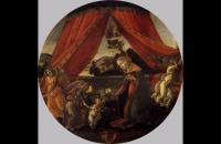 桑德罗·波提切利（Sandro Botticelli，意大利画家，1445-1510）作品-–麦当娜与孩子和三个天使