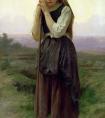 法国画家威廉·阿道夫·布格罗《小牧羊女》
