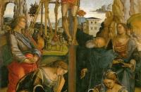 卢卡·西诺雷利（Luca Signorelli，意大利，1445-1523）作品-圣墓被钉十字架