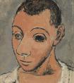 毕加索《自画像》作品- 西班牙