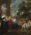 鲁本斯的《圣家庭与圣徒》作品