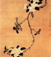 周淑禧★《茶花幽禽图》国画作品_明