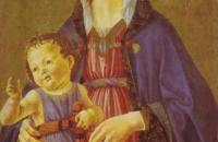 多梅尼哥·基尔兰达约（Domenico Ghirlandaio，1448-1494，意大利）作品-麦当娜和孩子