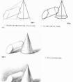 圆斜柱体与圆锥体素描步骤