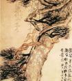 李鲜《松藤图》 李鲜国画作品-清
