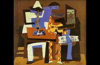 毕加索《三位音乐家，1921 年》