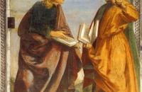 卢卡·西诺雷利（Luca Signorelli，意大利，1445-1523）作品-争议中的一对使徒 3