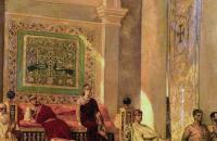 前500幅世界名画-让-约瑟夫·康斯坦特 (Benjamin-Constant) 《拜占庭的王座室》