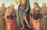 彼得罗·佩鲁吉诺（Pietro Perugino，意大利）-施洗约翰和四位圣徒