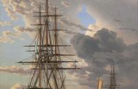 克里斯托弗·威廉·埃克斯堡（Christoffer Wilhelm Eckersberg，1783-1853年）–俄国阿索行军舰和护卫舰油画