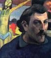 高更【自画像，身后是“黄色基督”】作品--法国