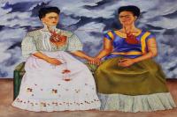 前100幅世界名画（三十七）-弗里达·卡罗（Frida Kahlo）《弗里达卡罗的两个弗里达，1939》