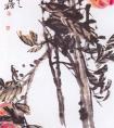吴昌硕《三千年结实之桃》 吴昌硕国画作品 清