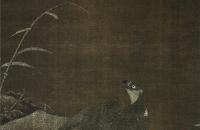 无款 鹰凫图轴 元