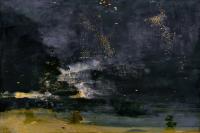 前1000幅世界名画-《黑与金夜曲：坠落的火箭》 James Abbott Mcneill Whistler - 绘画