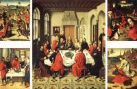 德克·布茨（Dirk Bouts，1415-1475，荷兰画家）作品-《圣体祭坛画》