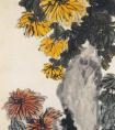 蒲华作品《菊花图》 蒲华国画 清