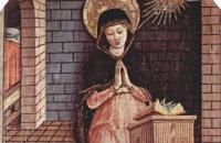 卡洛·克里维利（Carlo Crivelli，意大利画家，1435-1495）作品--圣母报喜