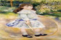 前1000幅世界名画-《戴箍的女孩》 Pierre-Auguste Renoir - 布面油画