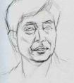 中年男子头像素描教程