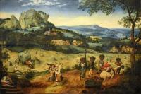 前1000幅世界名画-“干草” Pieter Bruegel The Elder - 油画 - 161 x 117 cm