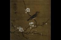 无款 梅禽图页 南宋
