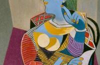 毕加索作品《坐着的女人》