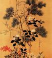 《岁寒图》 中国国画作品-清